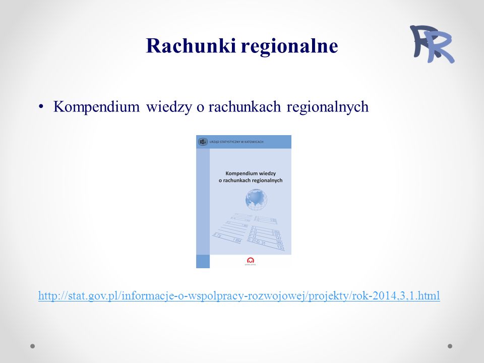 Kompendium wiedzy o rachunkach regionalnych   Rachunki regionalne