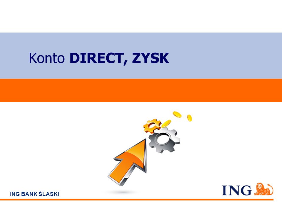 Do not put content on the brand signature area ING BANK ŚLĄSKI Konto DIRECT, ZYSK