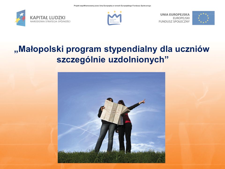 „Małopolski program stypendialny dla uczniów szczególnie uzdolnionych