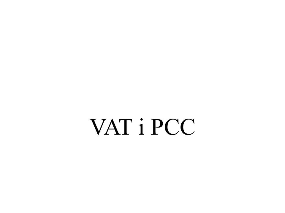 VAT i PCC