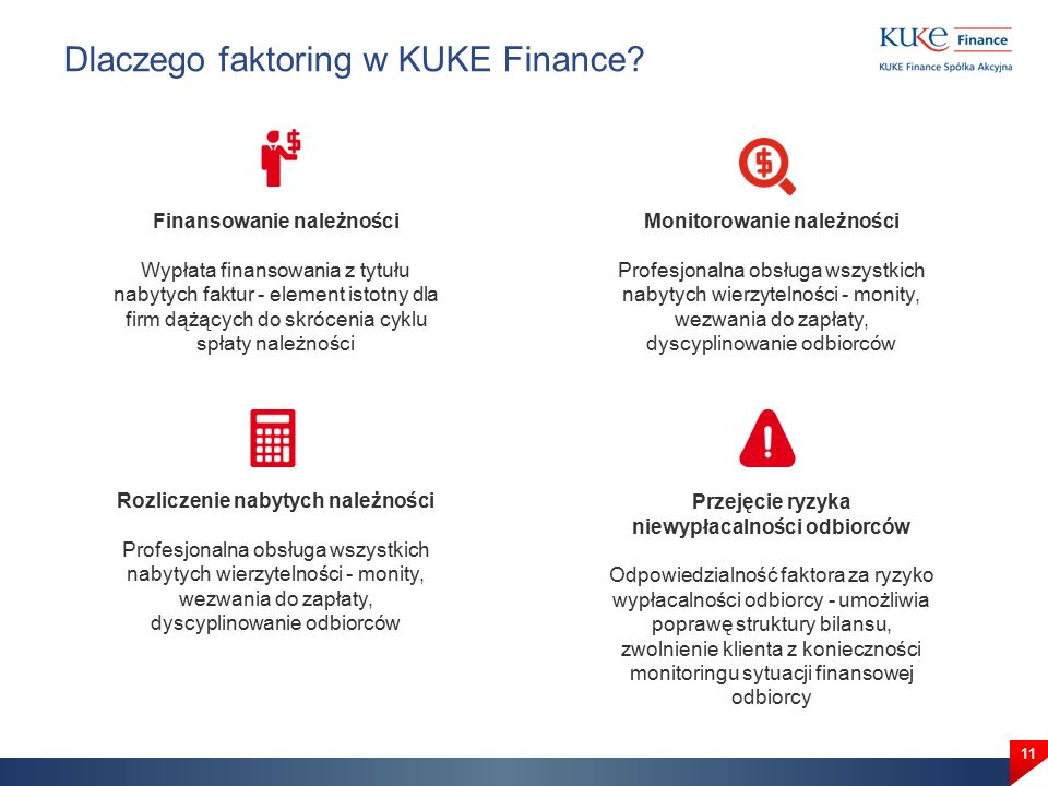 11 Dlaczego faktoring w KUKE Finance.