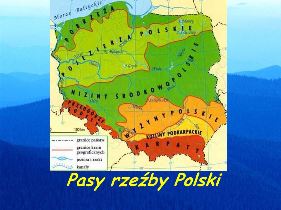 Pasy rzeźby Polski