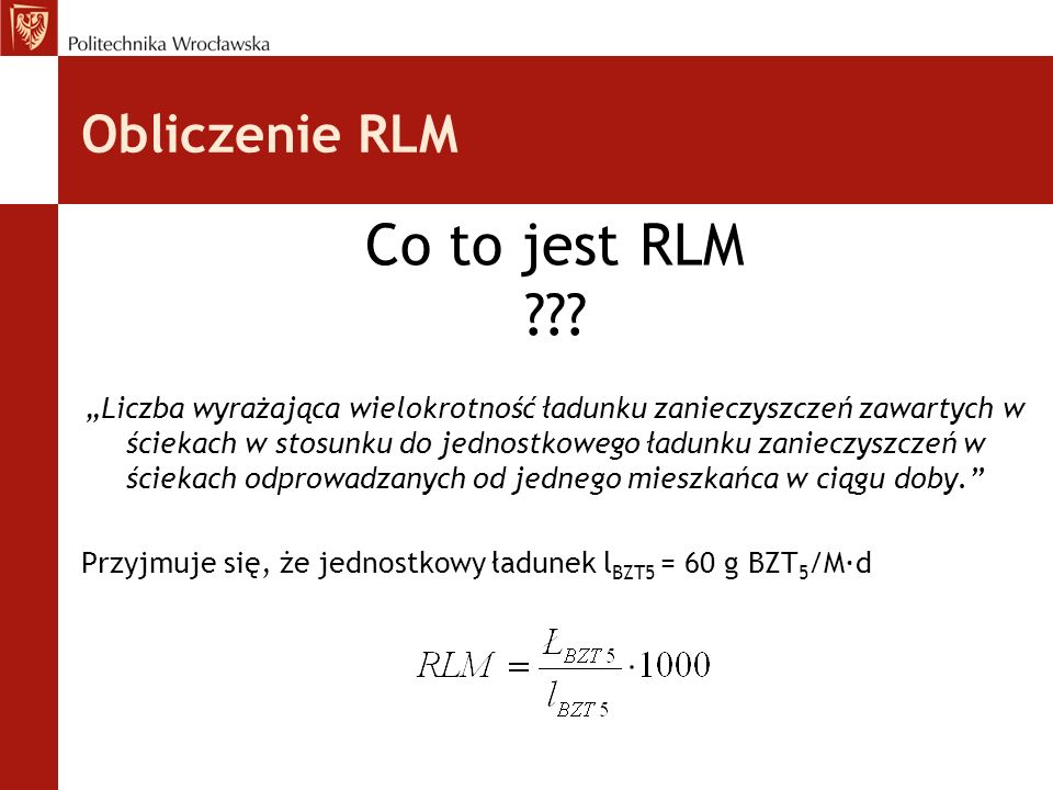 Obliczenie RLM Co to jest RLM .