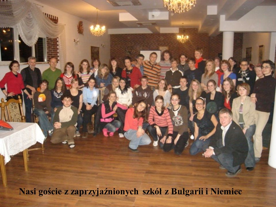 Nasi goście z zaprzyjaźnionych szkół z Bułgarii i Niemiec