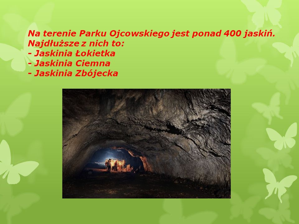 Na terenie Parku Ojcowskiego jest ponad 400 jaskiń.