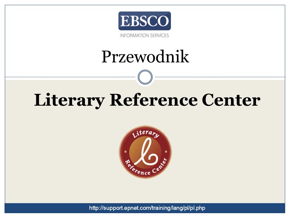 Literary Reference Center Przewodnik