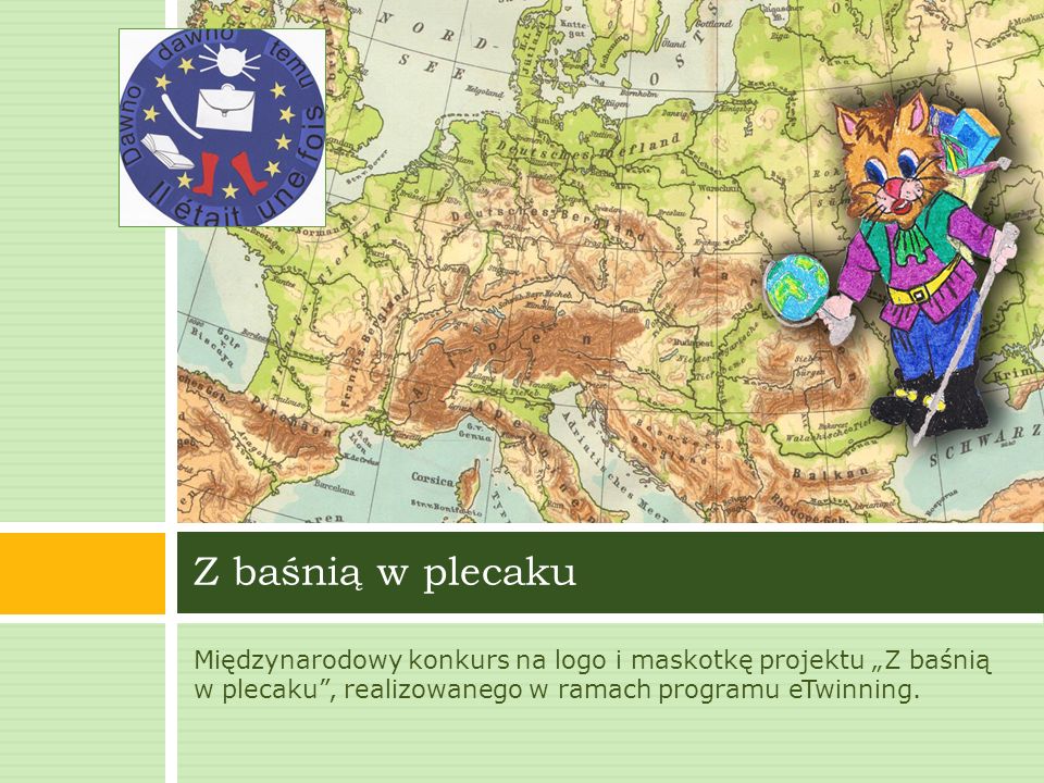 Międzynarodowy konkurs na logo i maskotkę projektu „Z baśnią w plecaku , realizowanego w ramach programu eTwinning.