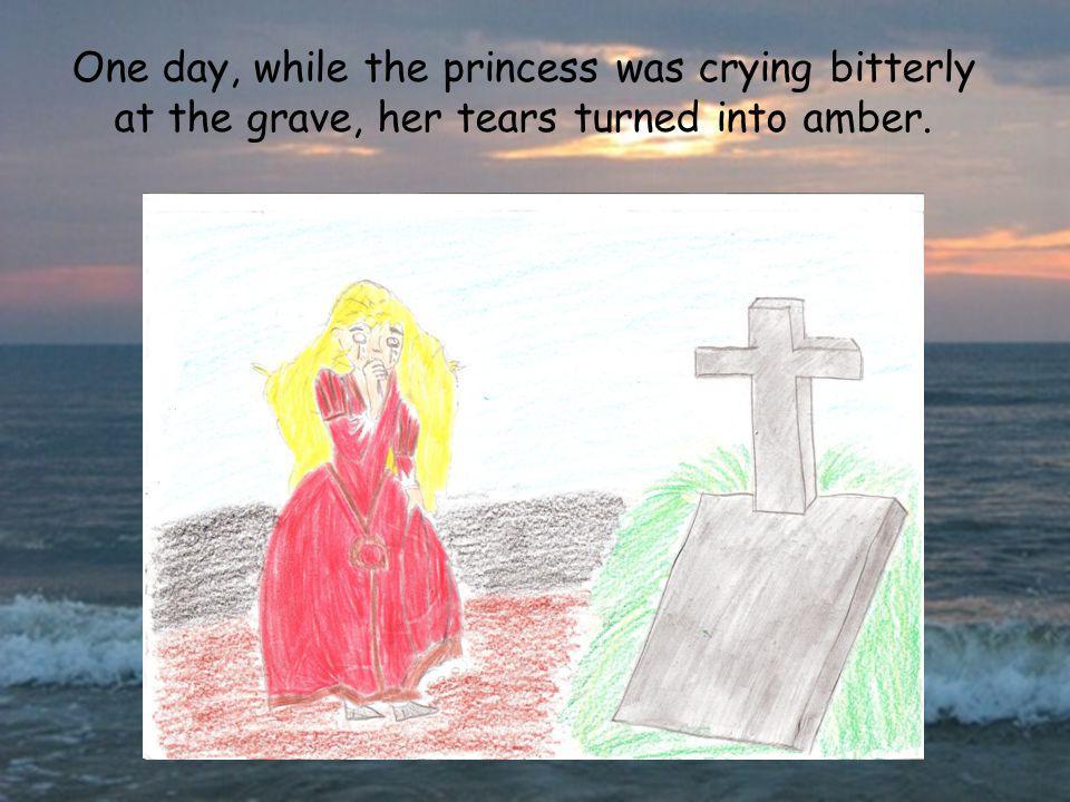 One day, while the princess was crying bitterly at the grave, her tears turned into amber.