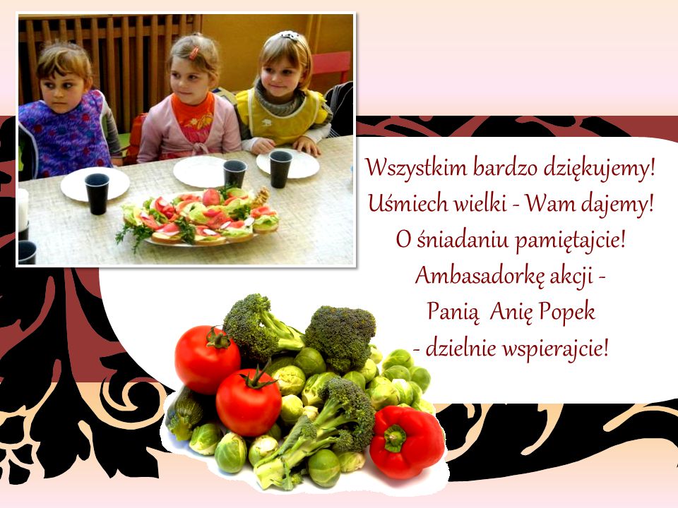 … Jedz wszystkie warzywa! - to motto malucha, które w przyszłości uczyni z ciebie wielkiego zucha.